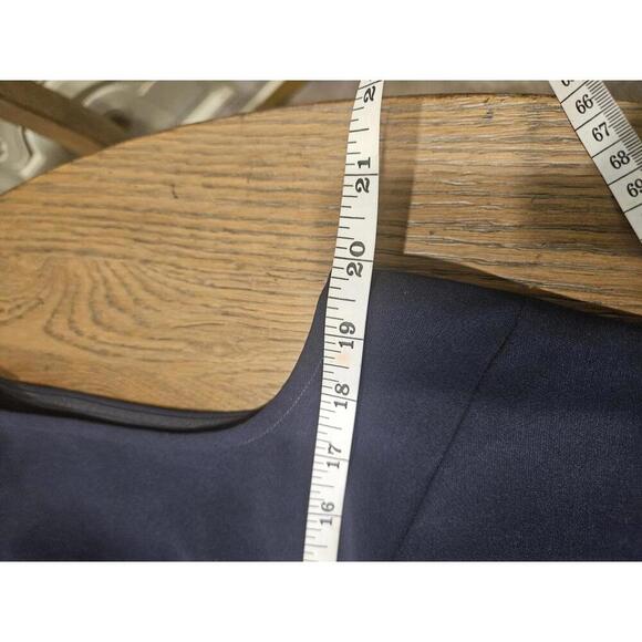 Doncaster Chic Sleeveless Navy Dress with Hidden Buttons #34 - Picture 5 of 7